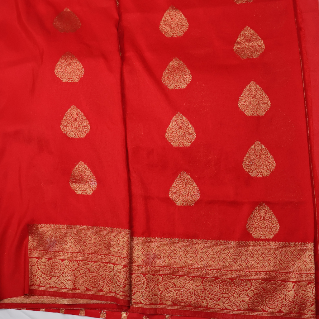 Georgette Banarasi Saree with Intricate Gold Zari